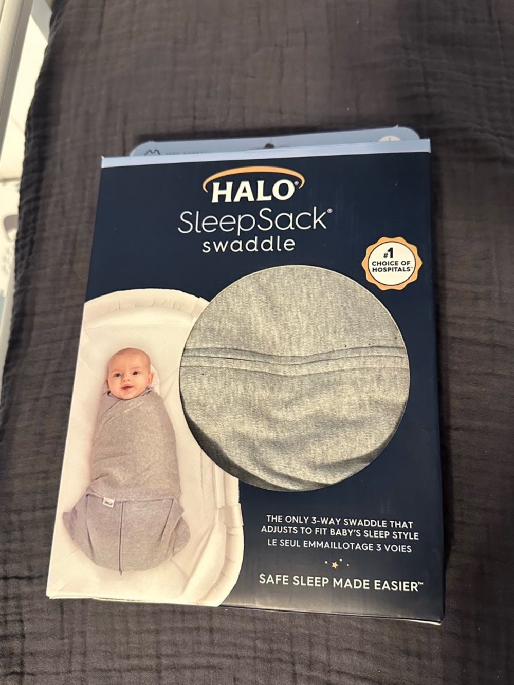 Halo SleepSack Swaddle in Heather Gray